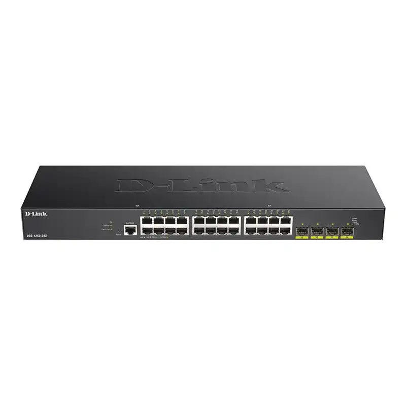 D-Link DGS 1250-28X - Commutateur - L3 Lite - intelligent - 24 x 10 - 100 - 1000 + 4 x 10 Gigabit SF... (DGS-1250-28X/E)_1